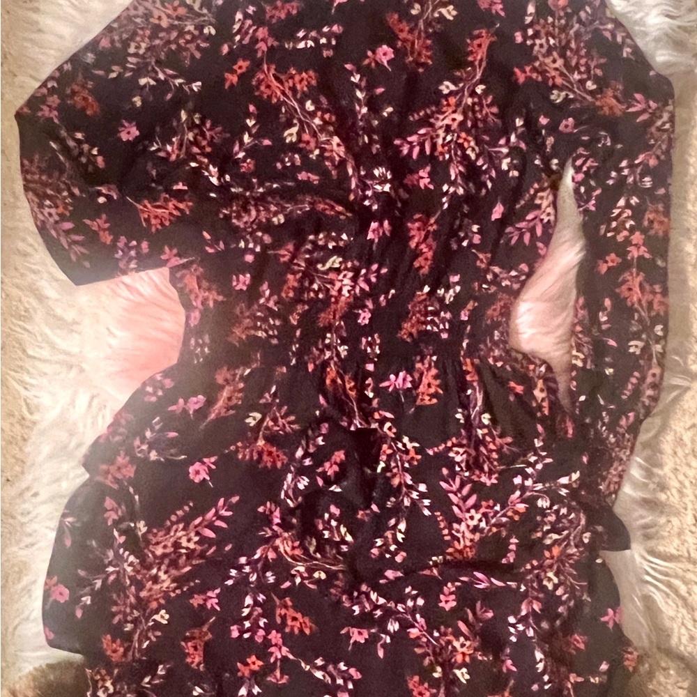 Nanette Lepore Dragon Fruit Hi-Lo Midi Dress! Sz 4! So sophisticated!